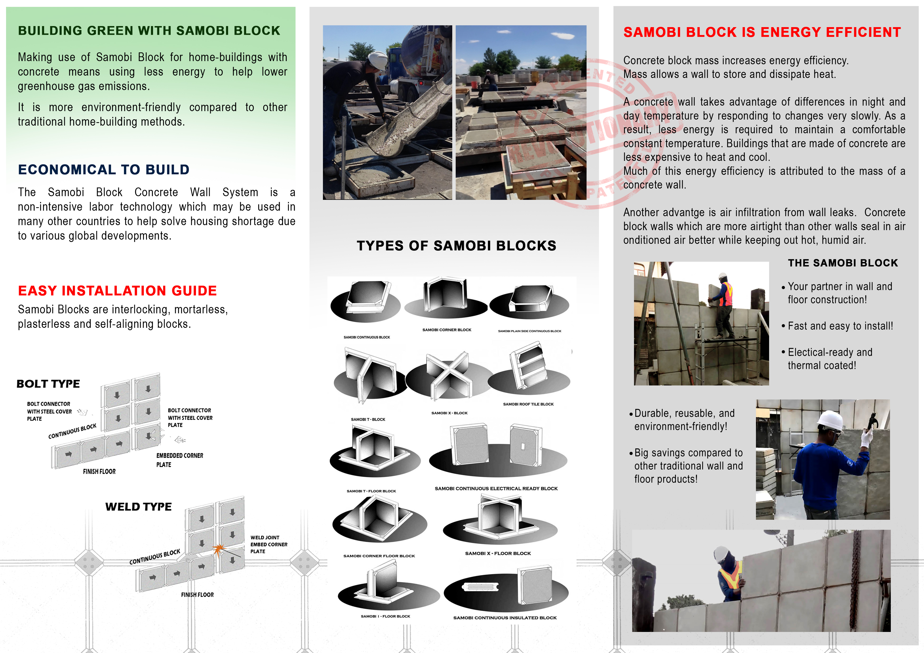 Samobi block construction site showing installation in progress
