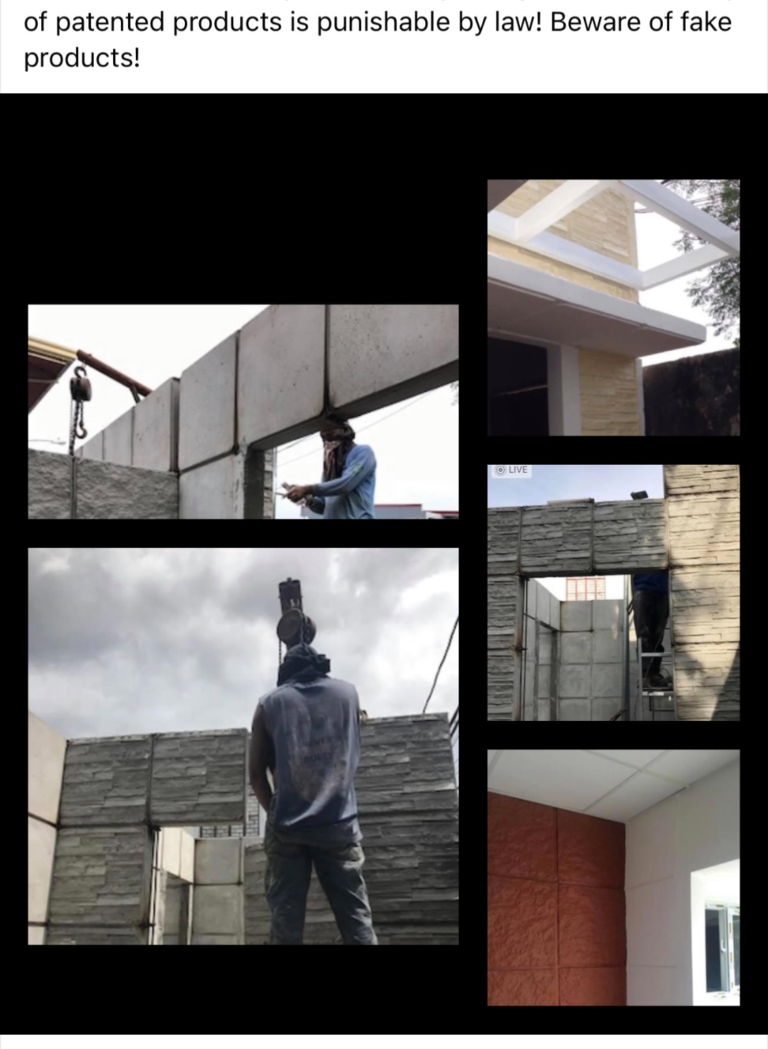 Samobi Block fencing and textured wall finishes — installation and completed result